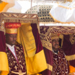 Priests carrying Tabots in 2015 Timkat ceremony in Jan Meda, Addis Ababa, Ethiopia